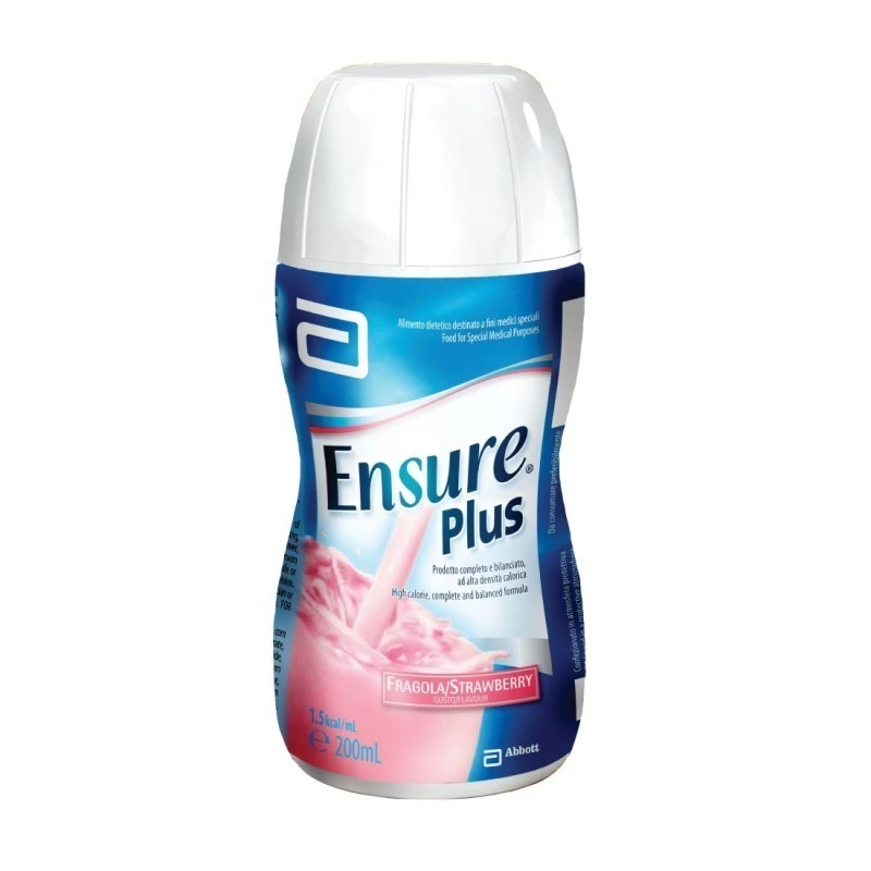 Abbott Ensure Plus Fragola 4 Bottigle Da 200 Ml 1 Abbott Ensure Plus Fragola 4 Bottigle Da 200 Ml
