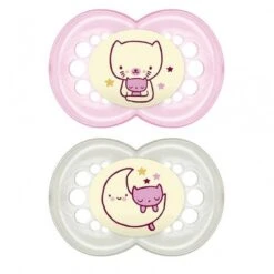 Bamed Baby Italia Mam Night Succhietto 6+ Mesi Silicone Doppio Femmina