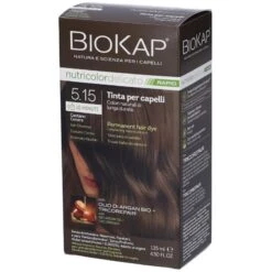 Bios Line Biokap Nutricolor Delicato Rapid 5,15 Castano Cenere Tinta Tubo+flacone 135 Ml Biosline
