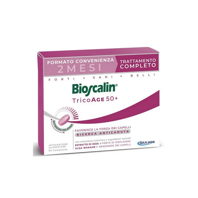 Bioscalin Tricoage 50+ 60 Compresse Integratore Per Capelli 1 Bioscalin Tricoage 50+ 60 Compresse Integratore Per Capelli