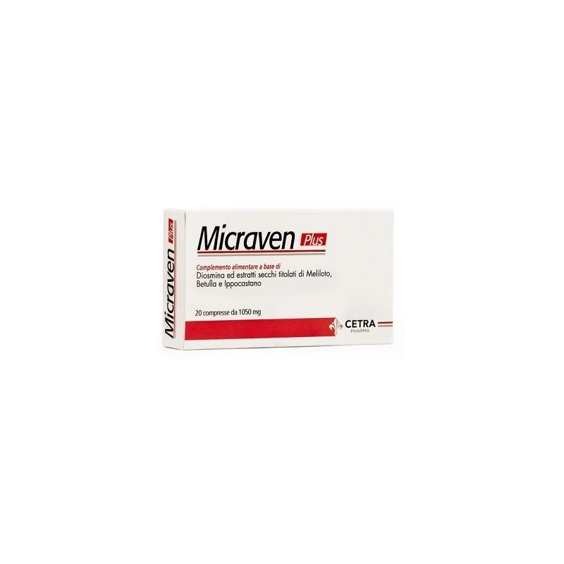 Cetra Pharma Micraven Plus 20 Compresse Da 1030 Mg 1 Cetra Pharma Micraven Plus 20 Compresse Da 1030 Mg