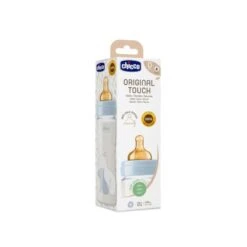 CHICCO BIBERON ORIGINAL 240ML VETRO 1 FORO 1 FORO BOY CON TETTARELLA IN CAUCCIU'