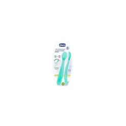 CHICCO CUCCHIAIO SILICONE MASCHILE BI PACK 6M+
