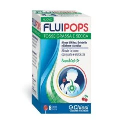 Chiesi Farmaceutici Fluipops 6 Lecca Lecca Gusto Ciliegia Per Tosse