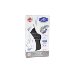 Desa Pharma Sauber Calza Uomo Fantasia Q-skin 140 Den Blu Riga Bianca Denim Bordeaux Taglia P Promo