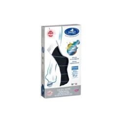 Desa Pharma Sauber Calza Uomo Fantasia Q-skin 140 Den Blu Riga Sottile Ghiaccio Taglia P Promo