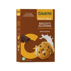 Farmafood Giusto Senza Glutine Biscotti Avena Gocce Cioccolato 250 G