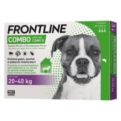 FRONTLINE COMBO SPOT-ON CANI G*soluz 3 Pipette 2,68 Ml 268 Mg + 241,2 Mg Cani Da 20 A 40 Kg