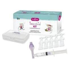 ISONEBIAL KIT PER PULIZIA FOSSE NASALI CON ISONEBIAL 20 FLACONCINI MONODOSE DA 5 ML E BUONA SPRAY-SOL E SIRINGA LUER LOCK DA 5 M