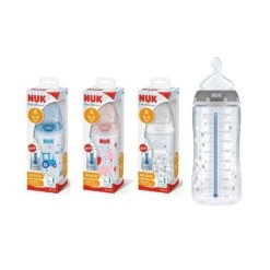 Mapa Gmbh Nuk Biberon First Choice+ Temperature Control In Polipropilene Da 300 Ml Tettarella In Silicone 0-6 Mesi