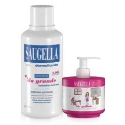 Meda Pharma Saugella Da Grande Bundle Dermoliquido 500 Ml + Girl 150 Ml In Omaggio