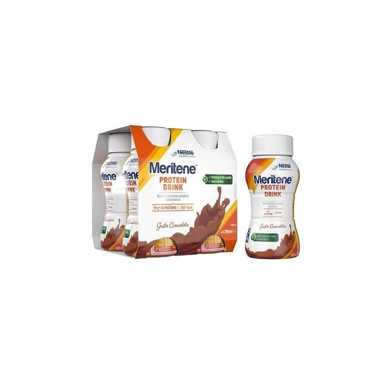 Nestlé® Nestle' It. Meritene Drink Cioccolato 4 Pezzi Da 200 Ml 1 Nestlé® Nestle' It. Meritene Drink Cioccolato 4 Pezzi Da 200 Ml