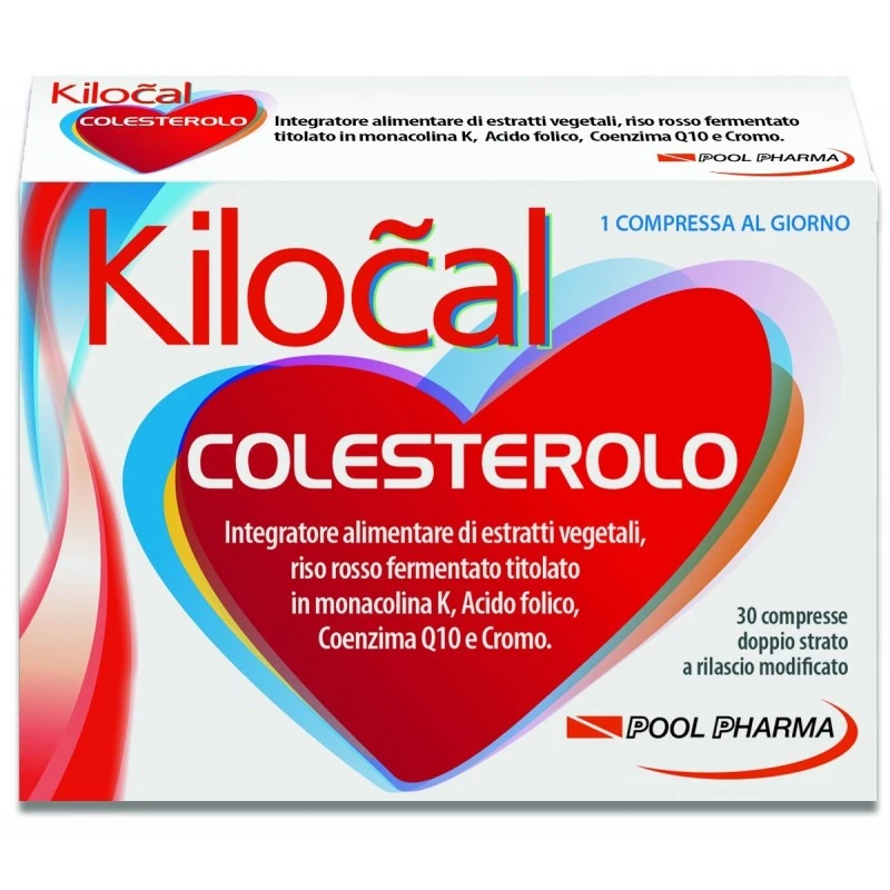 Pool Pharma Kilocal Colesterolo 30 Compresse 1 Pool Pharma Kilocal Colesterolo 30 Compresse