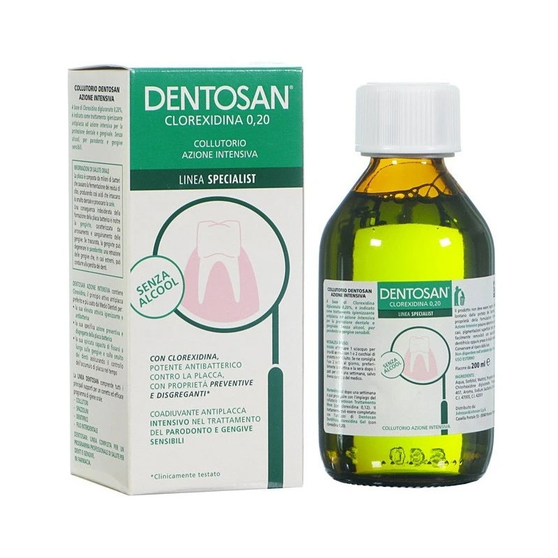 Recordati Dentosan Collutorio Trattamento Intensivo 200 Ml 1 Recordati Dentosan Collutorio Trattamento Intensivo 200 Ml