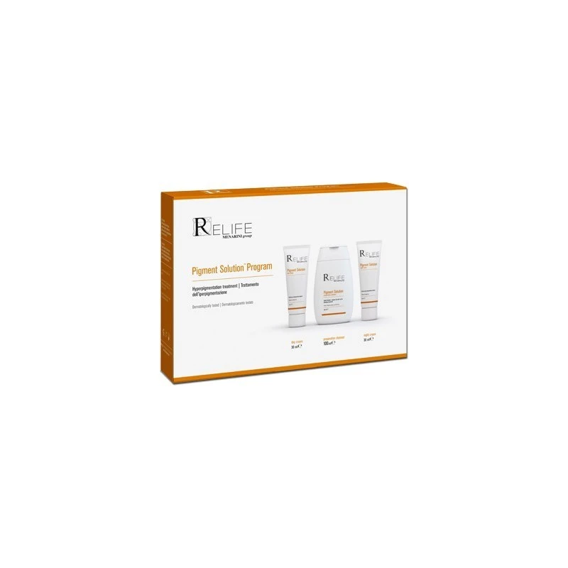 Relife Pigment Solution Program Kit Crema 30 Ml + Crema 30 Ml + Detergente 100 Ml 1 Relife Pigment Solution Program Kit Crema 30 Ml + Crema 30 Ml + Detergente 100 Ml