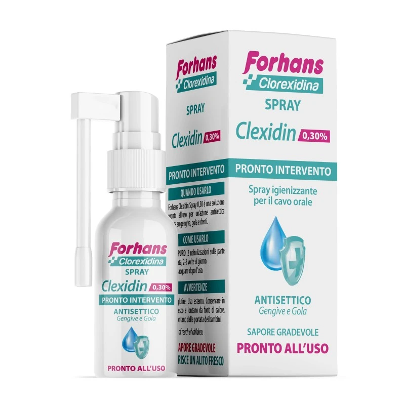 Uragme Collutorio Spray Con Clorexidina Forhans Clexidin 50ml 1 Uragme Collutorio Spray Con Clorexidina Forhans Clexidin 50ml