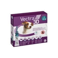 VECTRA 3D*spot-on Soluz 3 Pipette 1,6 Ml 87 Mg + 7,7 Mg + 635 Mg Cani Da 4 A 10 Kg, Tappo Verde
