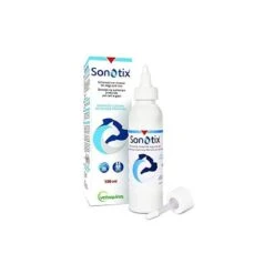 Vetoquinol Italia Sonotix Detergente Auricolare Profondo Cani E Gatti Flacone 120 Ml + Cannula Corta Rigida + Cannula Lunga Fles